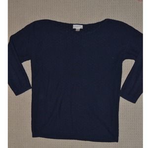 Navy blue cotton sweater