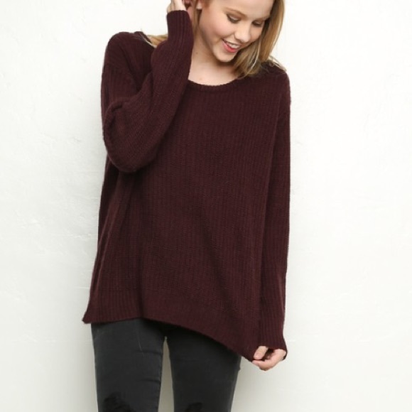 Brandy Melville Sweaters - Brandy Melville Sweater in Burgundy