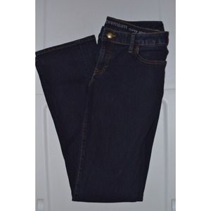 Gap dark wash "curvy straight" jeans