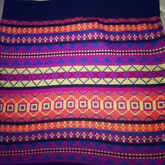 Tribal pencil skirt
