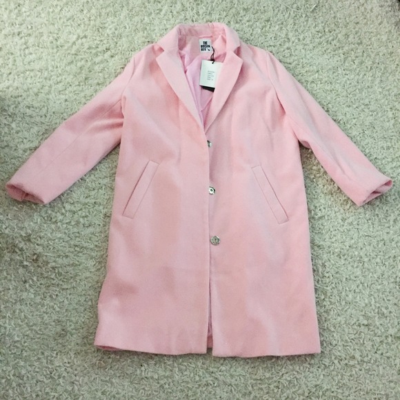 Pink a line coat
