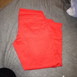 Bundle skinny jeans red and gray