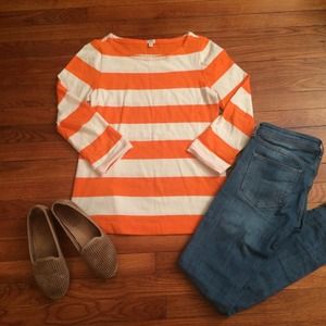 J. Crew maritime boat neck tee