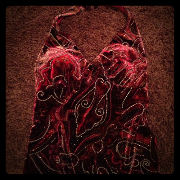CACHE! Beautiful beaded top. Must sell.