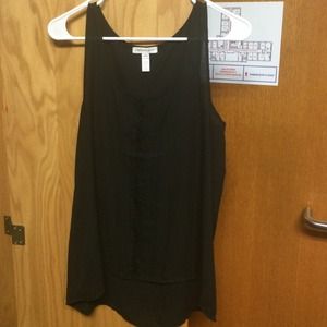 Chiffon black tank