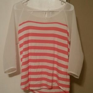 Bundle yellow cardigan & Lauren Conrad  M shirt