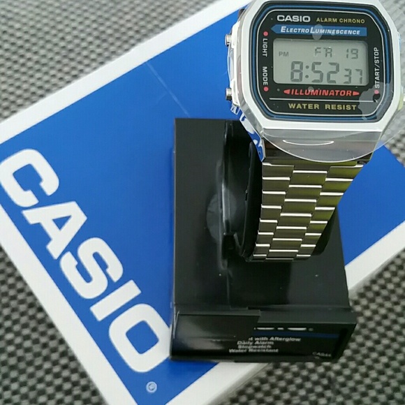 Casio Silver and Black Digital Watch