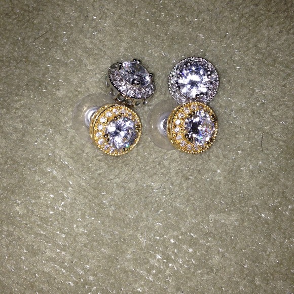 Two pairs of earrings.