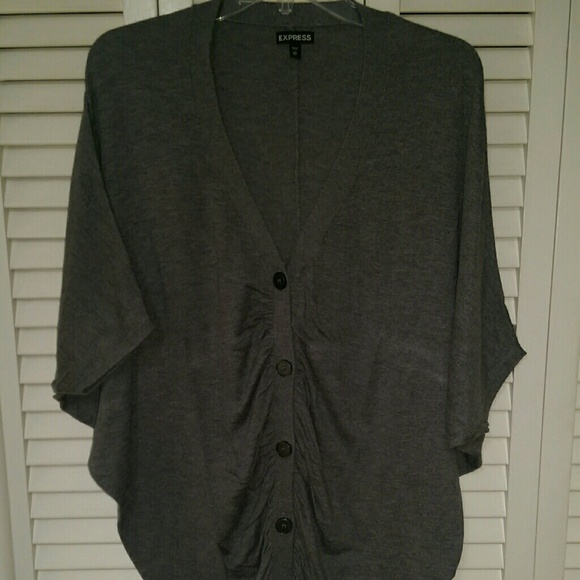 Oversized button down sweater.