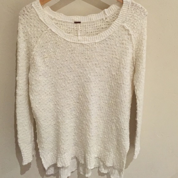 Free people white sweater