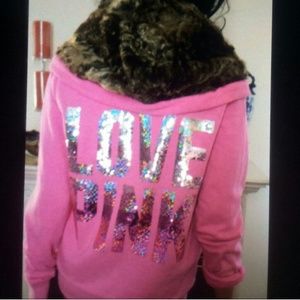 ISO VS PINK FUR HOODIE