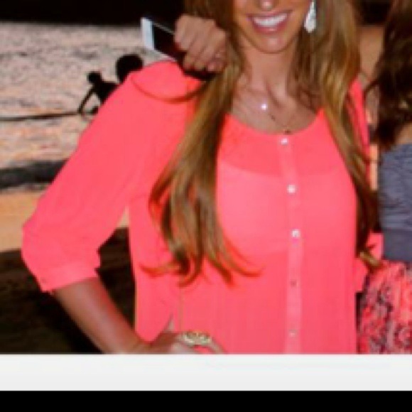 Neon blouse | button up