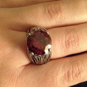 Awesome ring with a red stone