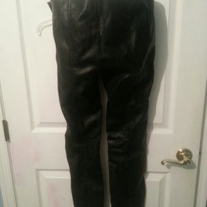 Long stretchy biker goth sexy leather pants