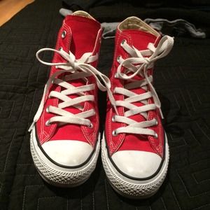 Red High Top Converse
