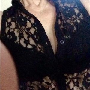 Extra Pictures;  button down or up sexy!) lace Top