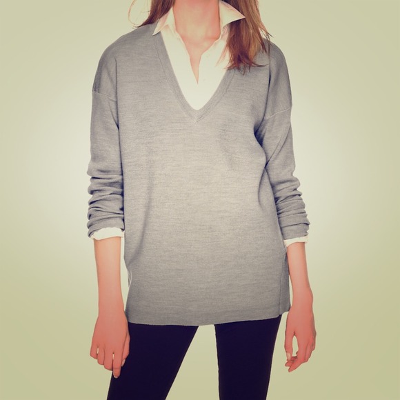 J. Crew oversize merino pocket sweater