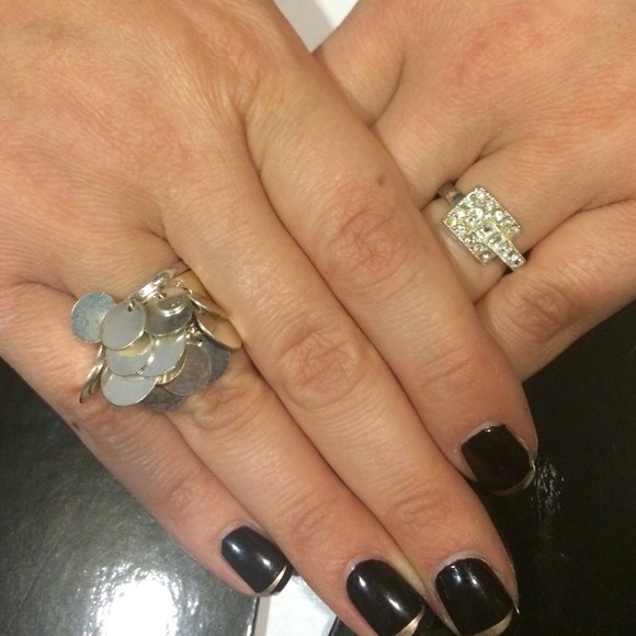Two silver rings