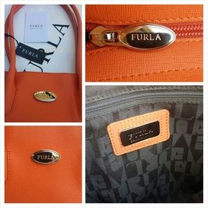 Furla Bags - FURLA St. Tropez Saffiano Leather Tote Bag Purse Furla Bags - FURLA St. Tropez Saffiano Leather Tote Bag Purse