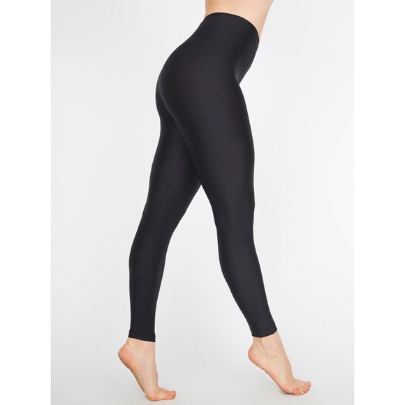 Shiny Nylon Tricot Leggings. American Apparel