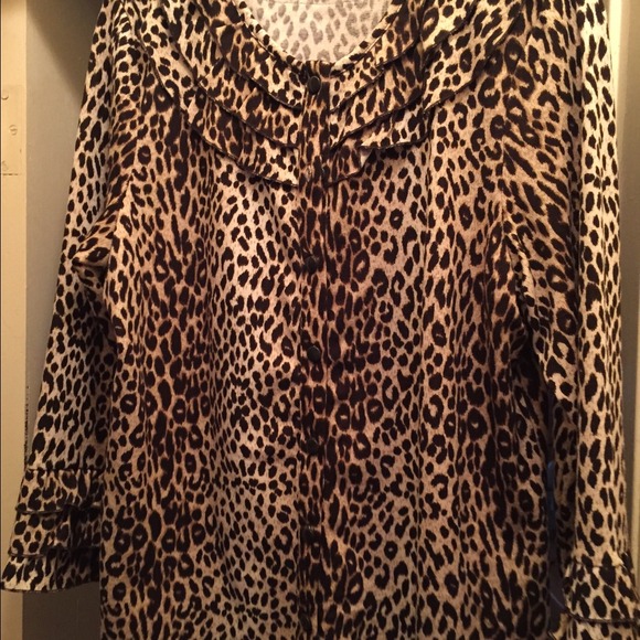 Fabulous exotic button down top