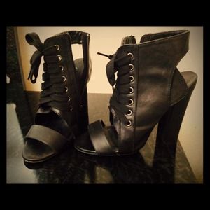 Cut out ankle bootie