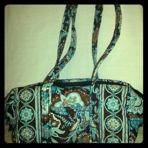 Vera Bradley purse turquoise brown