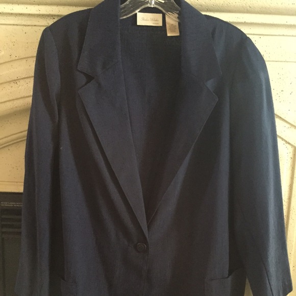 Light Unlined Jacket in Navy Blue - Picture 1 of 2