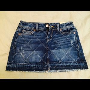 Denim mini skirt