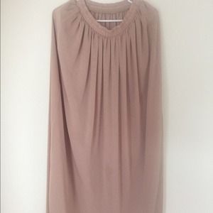 Nude Maxi Skirt