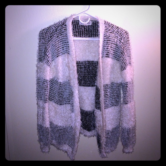 Fuzzy cardigan!
