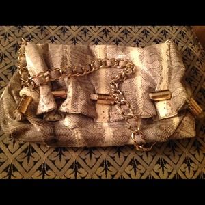 Snakeskin hand bag