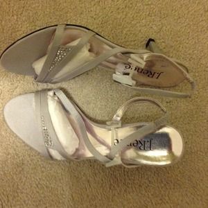 Pale grey dress sandals