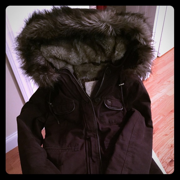 Abercrombie brown winter coat