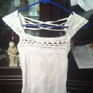 Cute juniors white top