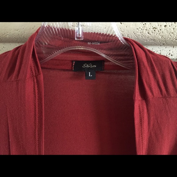 Rust-Colored High-Low Jacket by Storm - Picture 3 of 3