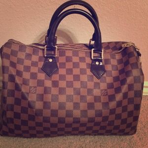 ️trade only Speedy Bandouliere 35 Damier Ebene Bag