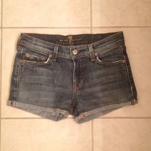 7 for all mankind denim shorts