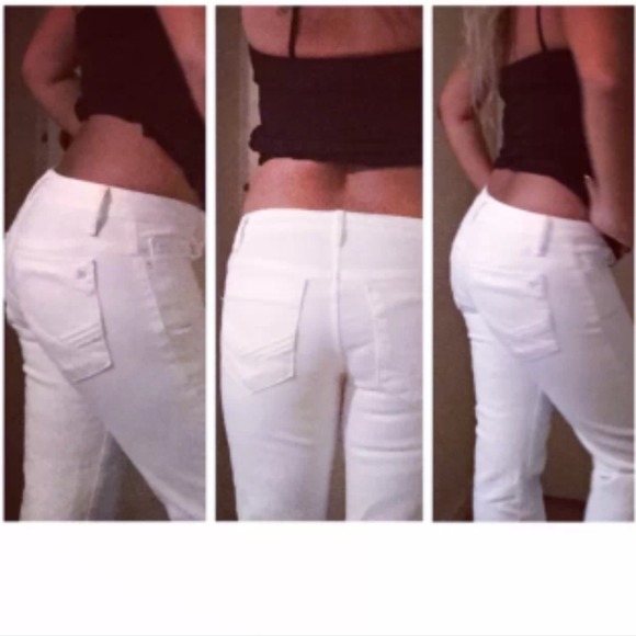 JOE'S JEANS FIT HONEY WHITE DENIM JEANS SZ 26