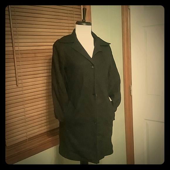 Banana Republic black wool coat. - Picture 1 of 1