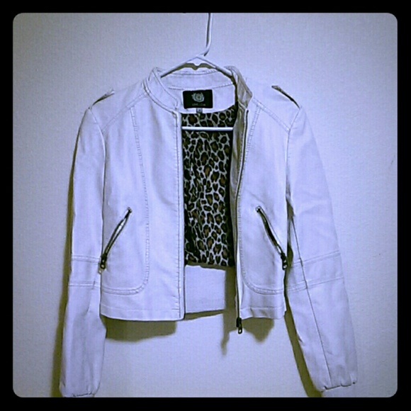 White leather jacket