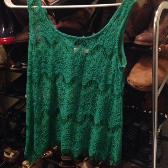 Seafoam green see thru too!