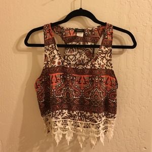 Patterned crop top