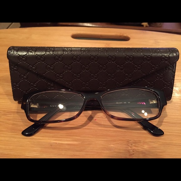 Gucci Eyeglasses with Case and Cleaning Cloth