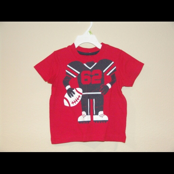 INFANTS 24 MONTHS RED FOOTBALL TEE