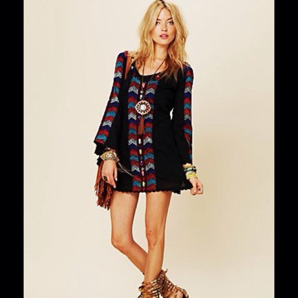Free People Bell Sleeved Dress