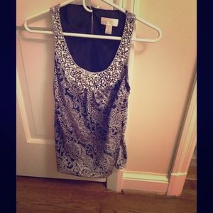 Blue tank top blouse