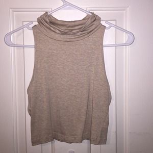 Beige crop top
