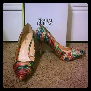 Prabal Gurung multi color heels