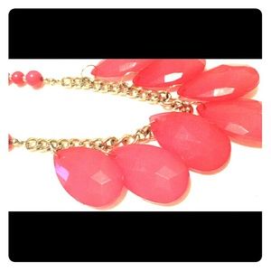 Pink chunky necklace